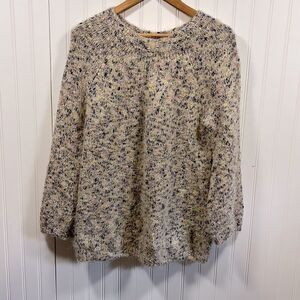 Lou & Grey crewneck multicolor eyelash sweater